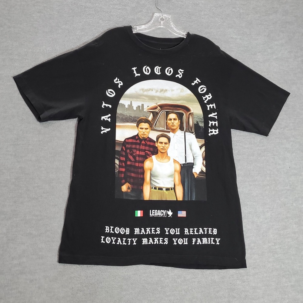 Legacy Men Shirt Large Black Bool Makes You Related Loyalty‎ Makes Family